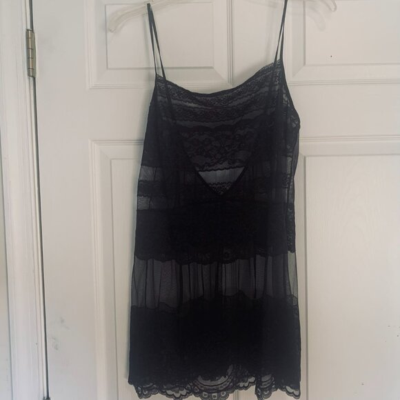 Victoria Secret Lace Lingerie SET Size L Black - Picture 2 of 8